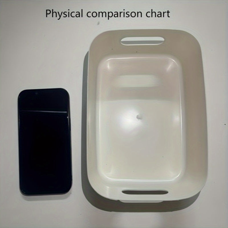 10-Pack Plastic Storage Bins for Cosmetics Snacks Kitchen Bathroom Office