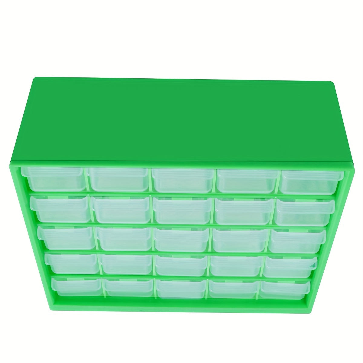 Wall-Mounted Plastic Drawer Parts Organizer with 25 Compartments for Screws and Electronic Components