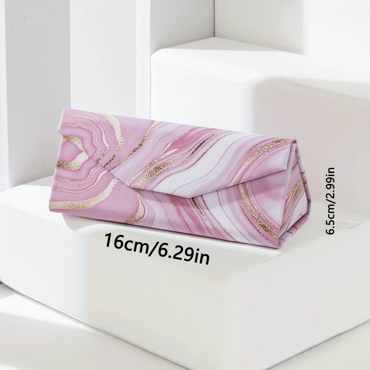 2 ta pushti bronzlash seriyasidagi ayollar uchun ko'zoynak saqlashga mo'ljallangan portativ egiluvchan qutilar to'plami