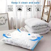 Transparent Vacuum Storage Bags Set of 5 for Clothes Space Saving Travel and Home