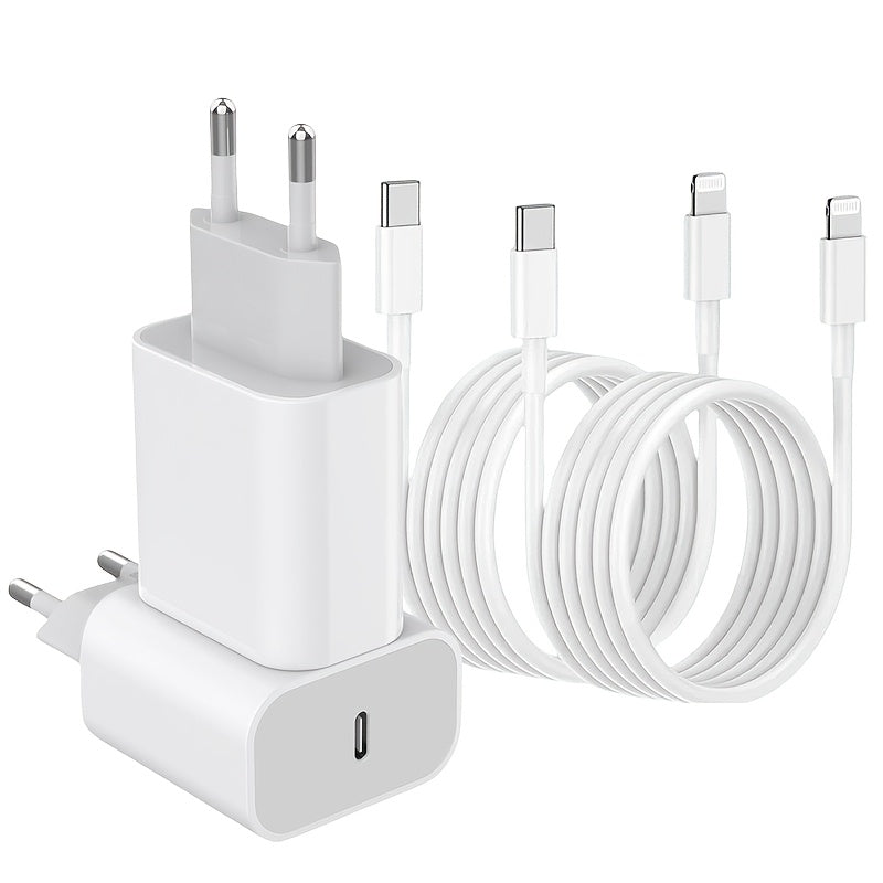 USB-C Fast Charger for iPhone and iPad 1M Cable Travel Power Supply