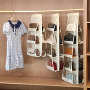 Многоуровневый пылезащитный мешок для хранения одежды на вешалке, из нетканого материала, бежевый