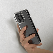 Transparent TPU Phone Case for iPhone Models with Lens Protection Slim and Hollow