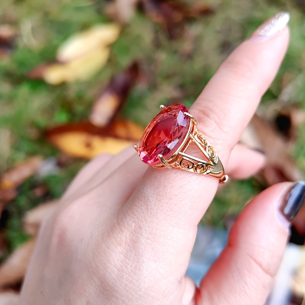 Turkcha rang o'zgartiradigan Sudanite uzuk oval sozlanadigan mis banti ayollar zargarlik buyumlari barcha mavsum moda aksessuari