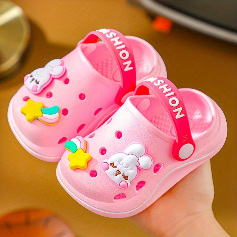 Kids' Cartoon Clogs and Mules Breathable PVC Slip-On Sandals for Boys and Girls