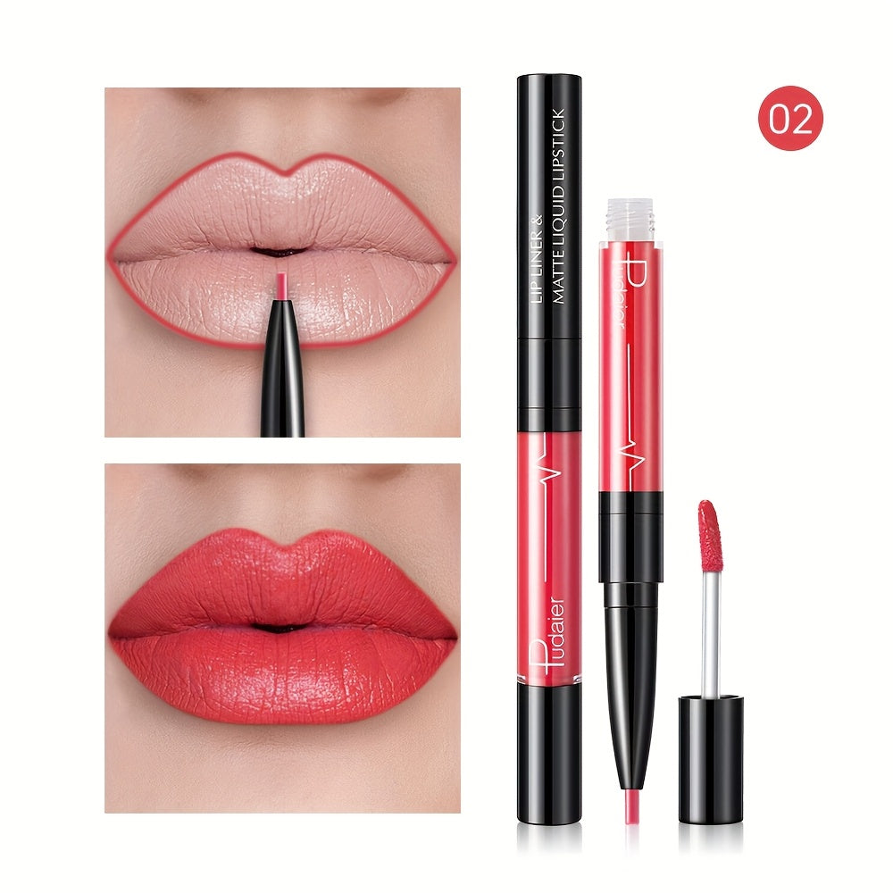 Женский водостойкий карандаш для губ с высокой пигментацией, матовая отделка