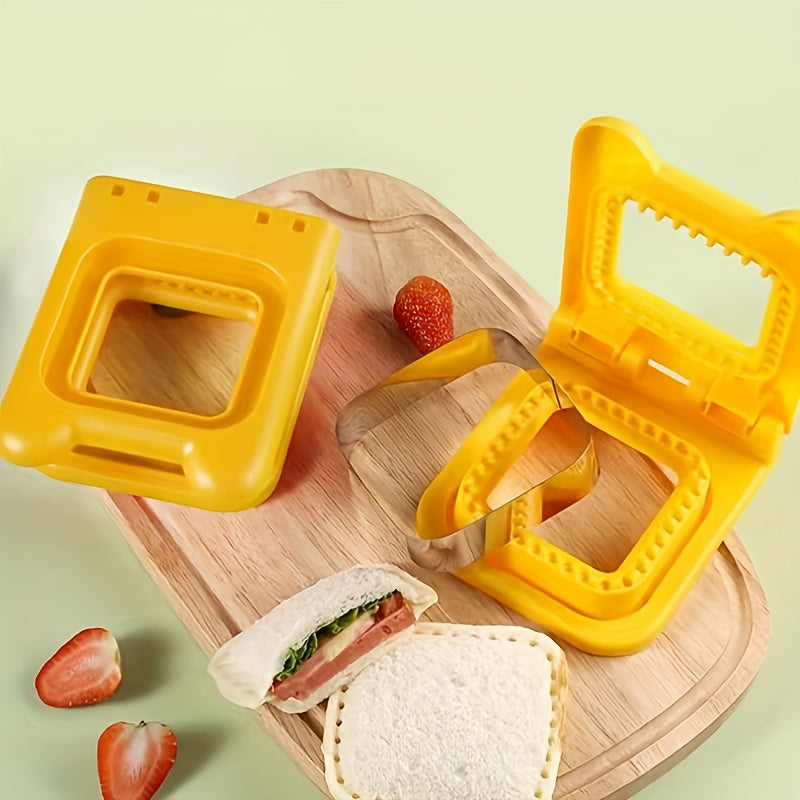 Stainless Steel Sandwich Cutter Kitchen Tool for Baking Bread Toast