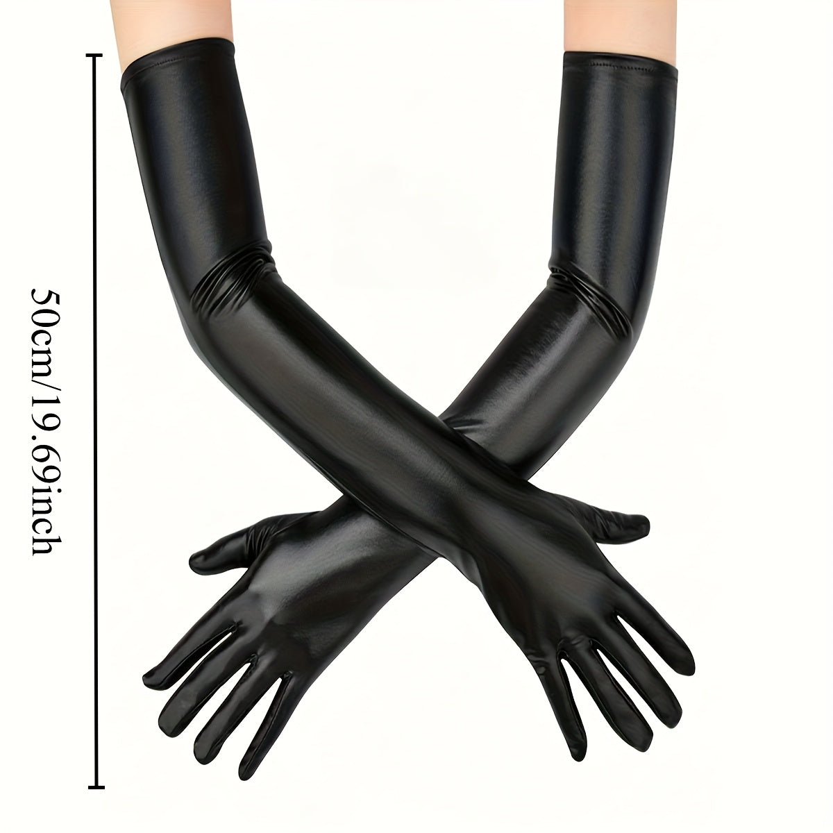 Elastic Gloss Gloves for Halloween Parties Nightclub Cosplay Decorations