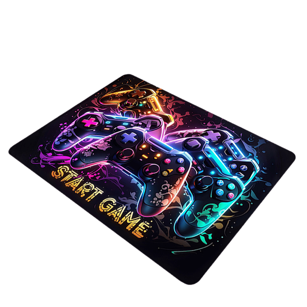 Gaming Controller Area Rug Non-Slip Machine Washable Indoor Floor Mat