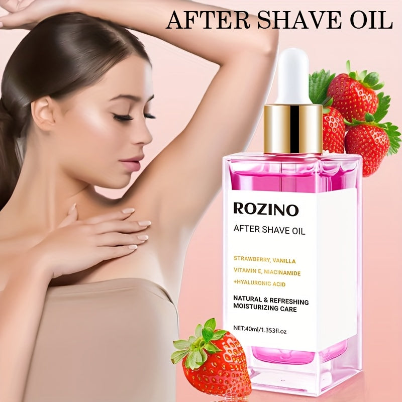 Unisex 40ml Strawberry Vanilla Shaving Oil Hydrating Non-Greasy