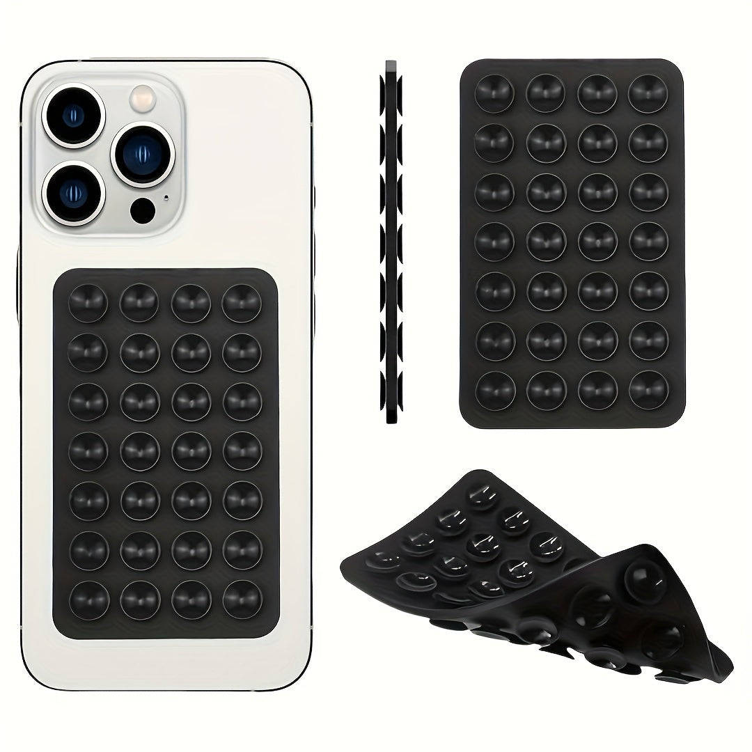 Silicone Mobile Phone Holder with Double-Sided Suction Cups for Selfie and Video Recording