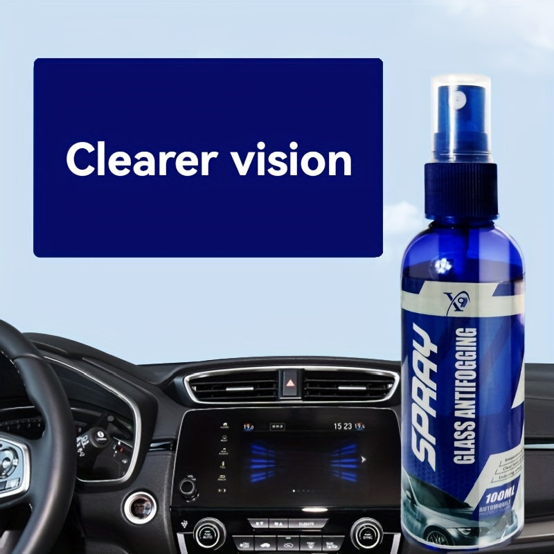 Universal Anti-Fog Glass Cleaner Spray for Cars, Helmets & Home
