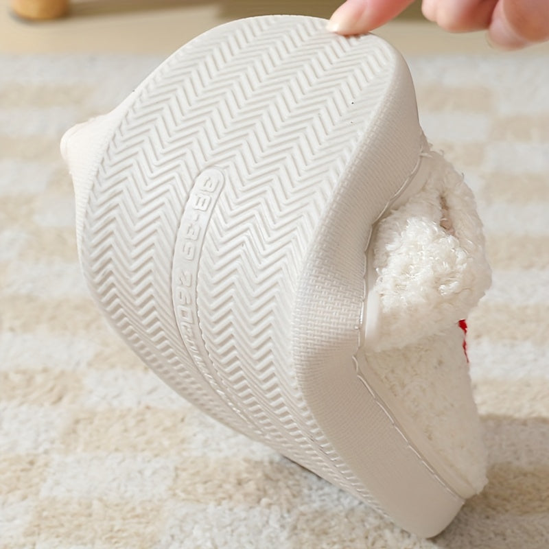 Zapatillas de casa de diseño de oso de felpa para hombre, interiores acogedores, invierno, antideslizantes