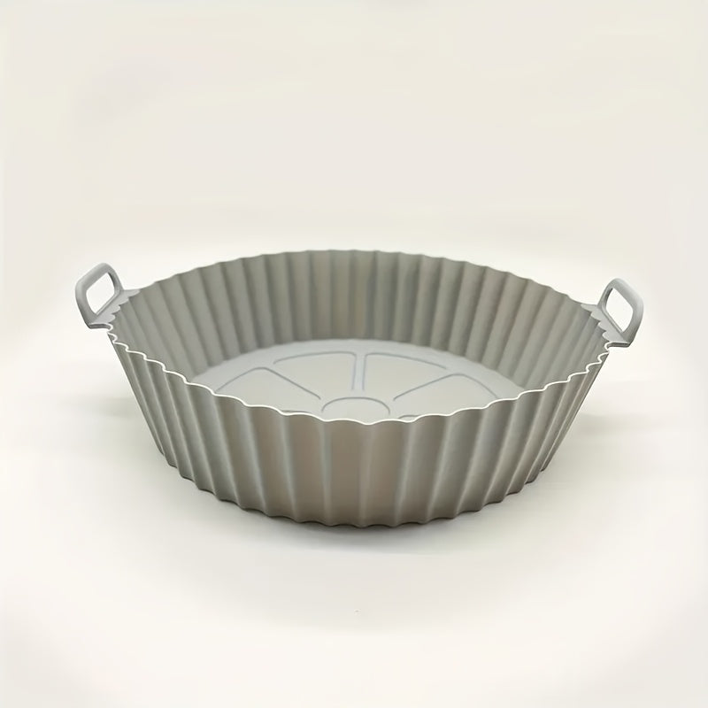 Qayta ishlatiladigan Silikon Havo Fryer Qopqog'i uchun 3QT-5QT Non-Stick Issiqlikka chidamli Ko'k Qora