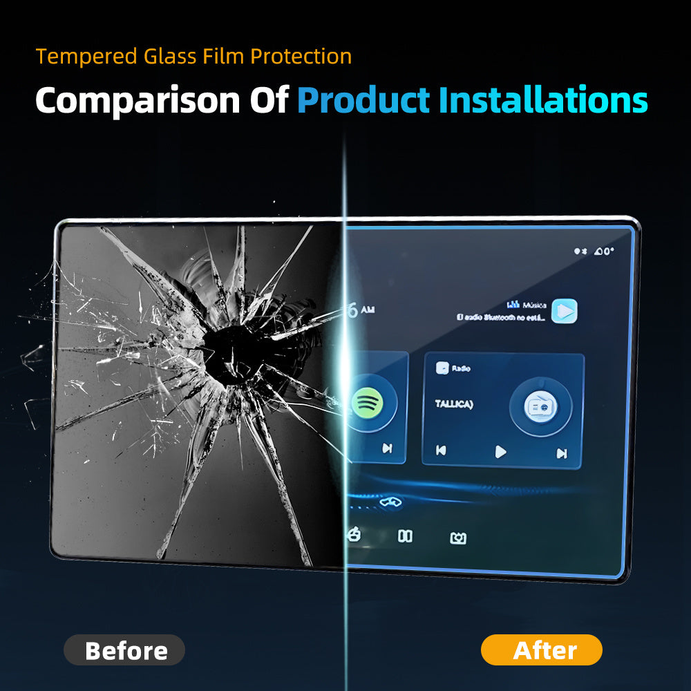 Car Left Driver Tempered Glass Screen Protector for Atto 3/Yuan Plus 2022-2024