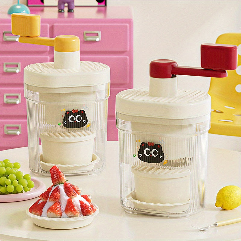 4 piezas de cortadores de hielo con diseño de gato lindo, manuales, creadores de arena de hielo, cuencos, platos, cocina