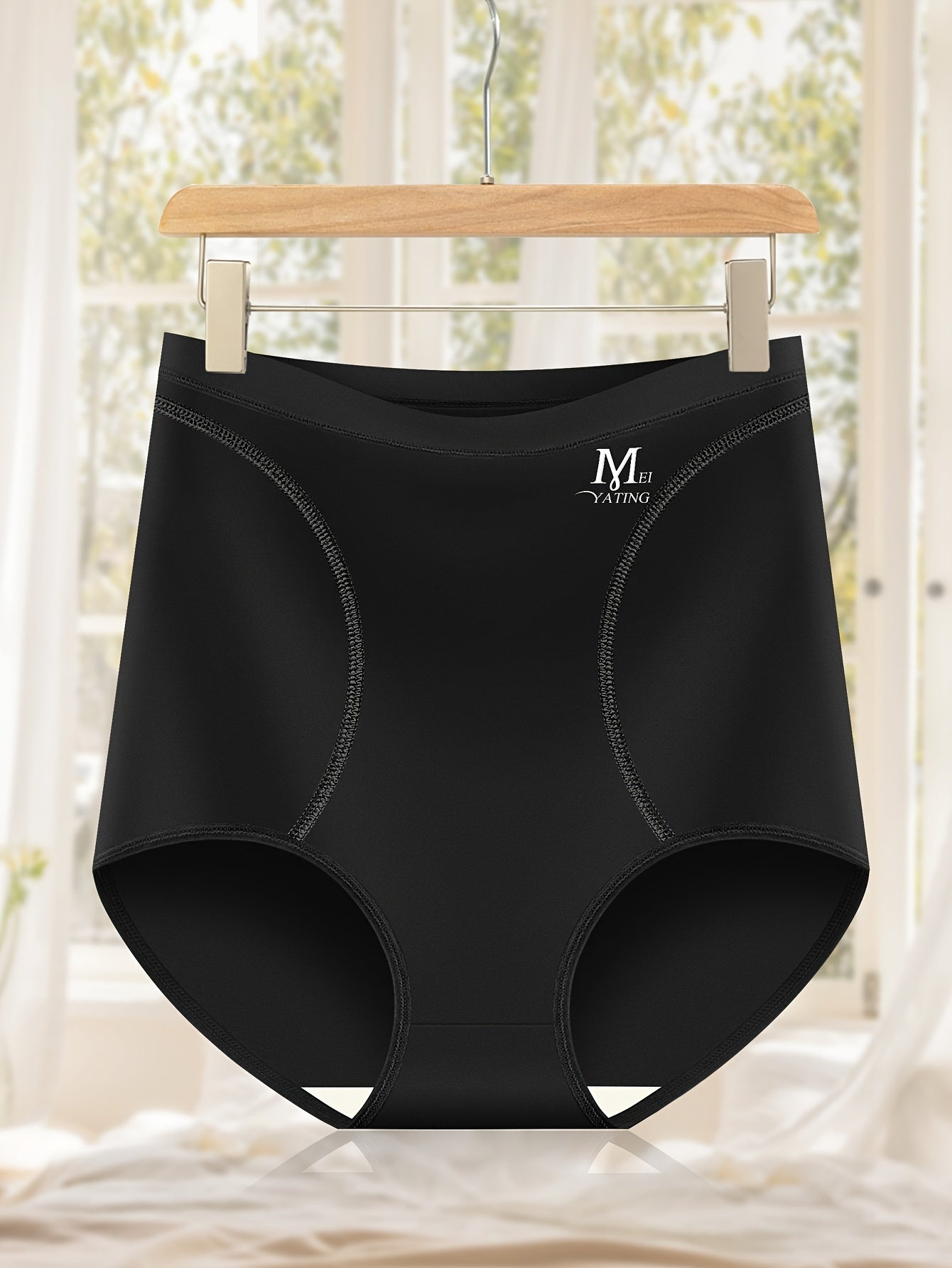 Seamless High Waist Briefs Breathable Stretchy Lingerie for Fall Winter