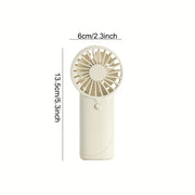 Mini Portable Handheld Electric Fan Battery-Free Lightweight for Outdoor Travel