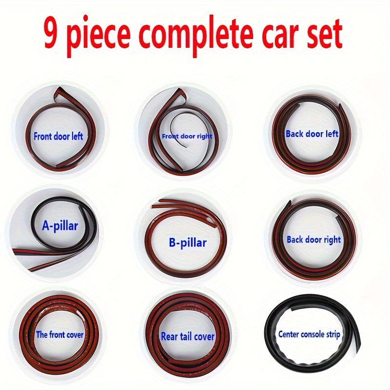 Full Vehicle Soundproofing Seal Strip Kit Waterproof Shock Absorbing Self-Adhesive Insulation