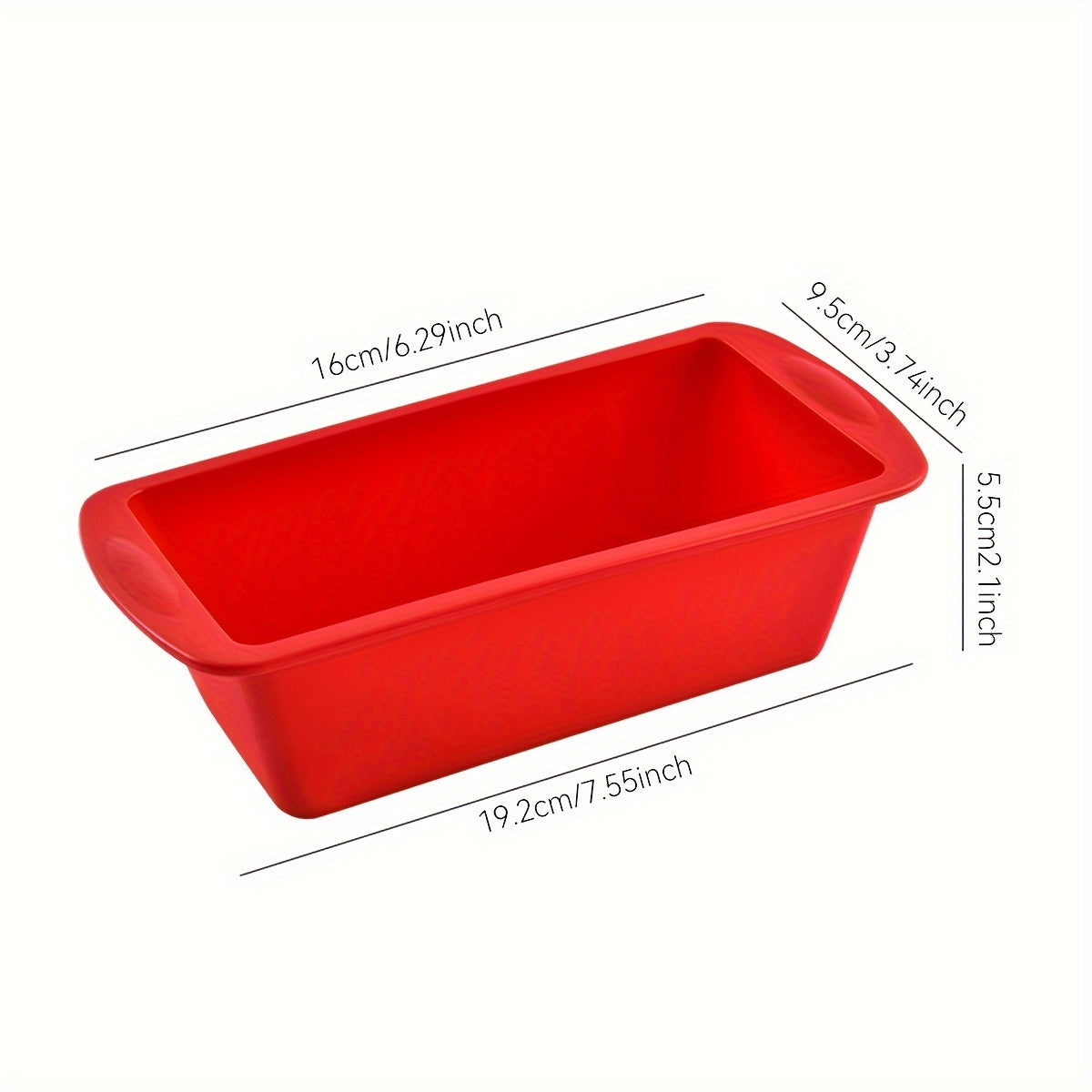 Set of 4 Non-Stick Silicone Loaf Pans for Baking Bread and Toast