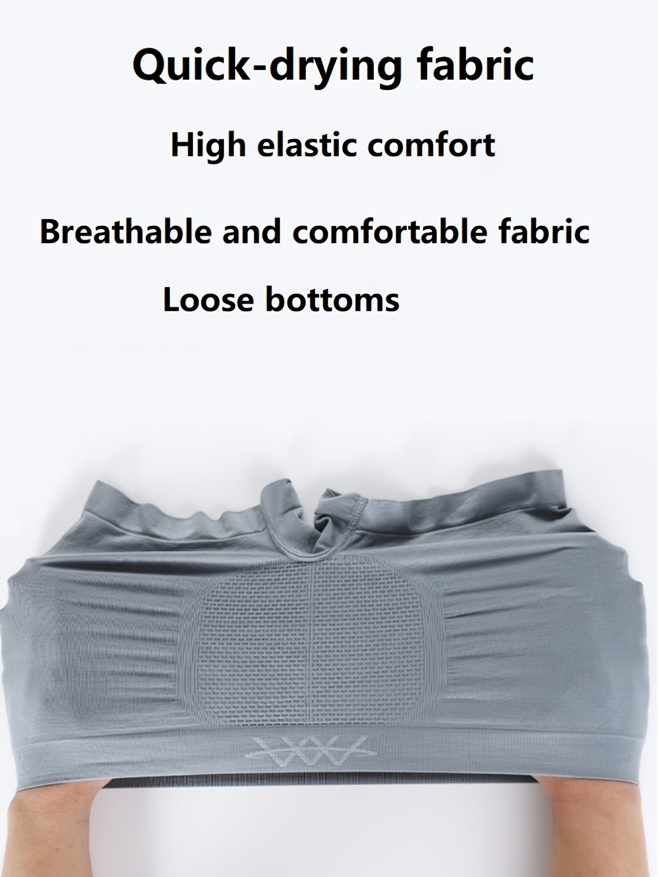 Men's Boxer Briefs Set of 10 Seamless Breathable Quick-Dry Polyester Spandex Black White Gray Navy Blue S-XXL