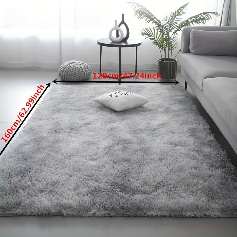 Soft Skin-Friendly Tie-Dye Shag Area Rug 119x160cm for Living Room Bedroom