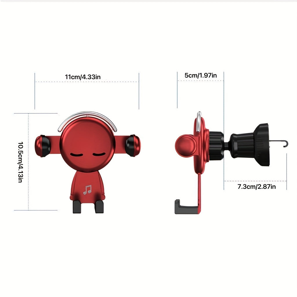 Soporte de teléfono para coche universal, ajustable, de ABS, con gravedad y soporte de ventilación