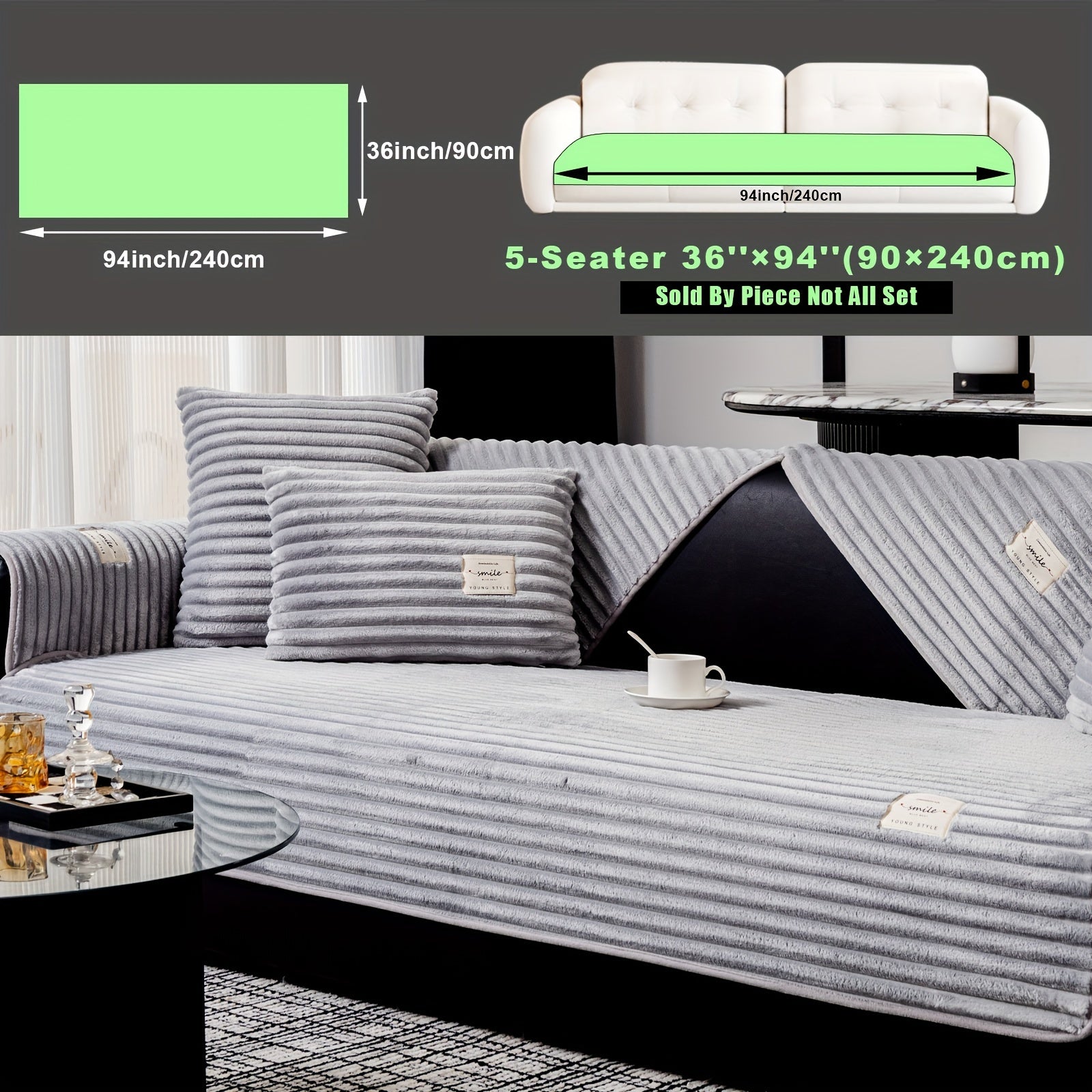 Плюшевый чехол на диван из бархата, противоскользящий, для домашних животных, моющийся в машине, современный стиль, все размеры