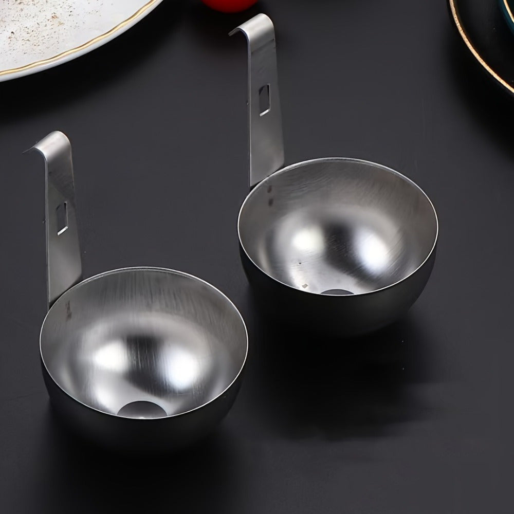 Stainless steel egg boiler set non-stick coating hanging design high temperature resistant