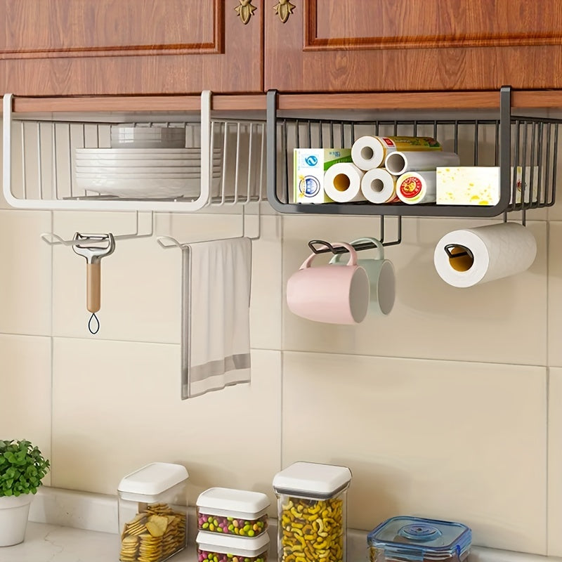 Kitchen Rack with Cabinet Multi-layer Storage Seasoning Jar and Tableware Organizer