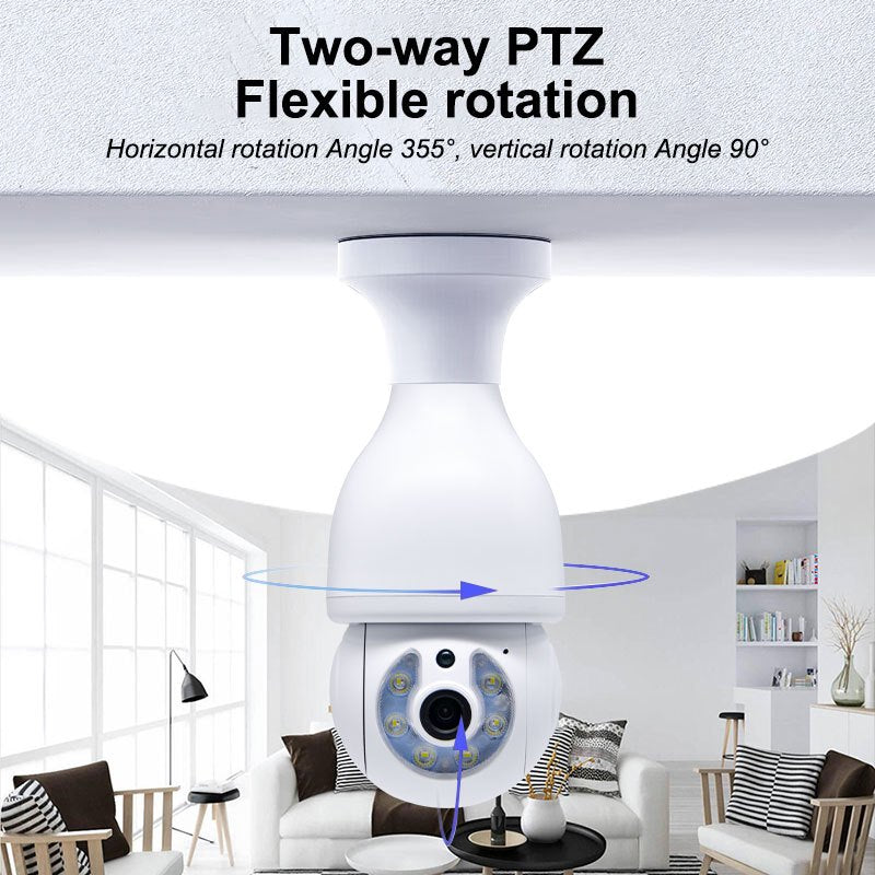 Smart Home Security Camera 2MP WiFi PTZ Outdoor Indoor Motion Tracking Two-Way Audio