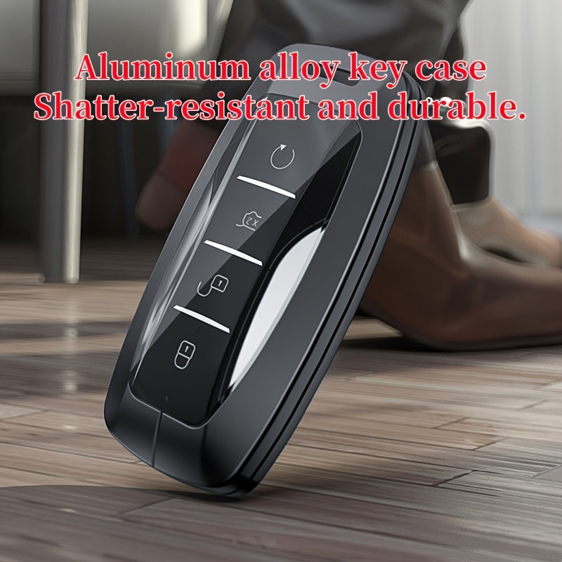 Universal Zinc Alloy Dual Key Case for Car Key Fob Scratch-Resistant Durable