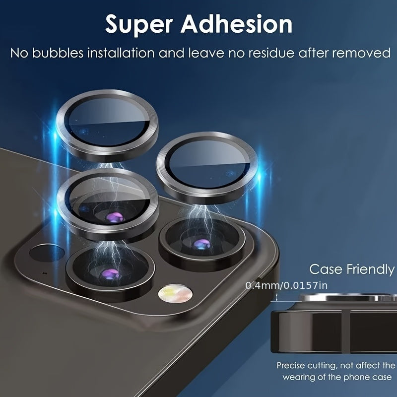 Metal Camera Lens Protector for iPhone Models Including Pro Max Mini and Plus