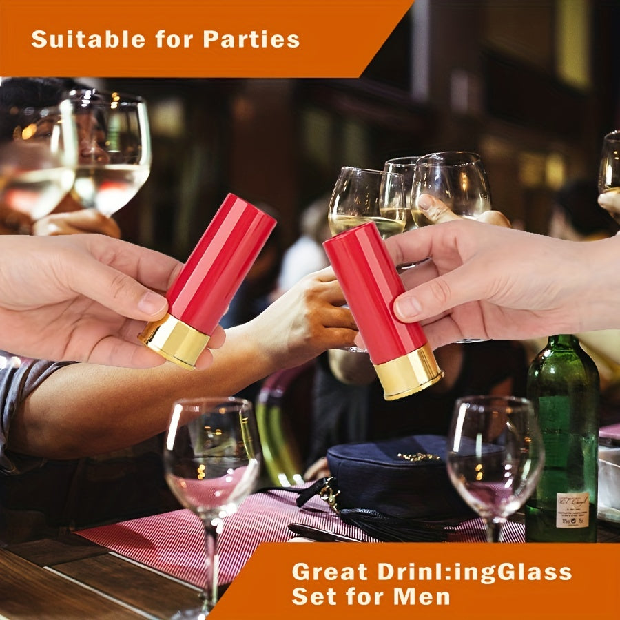 Vaso de chupito con forma de bala divertida de 1.5 oz para hombres, papá y esposo, fiesta en el bar