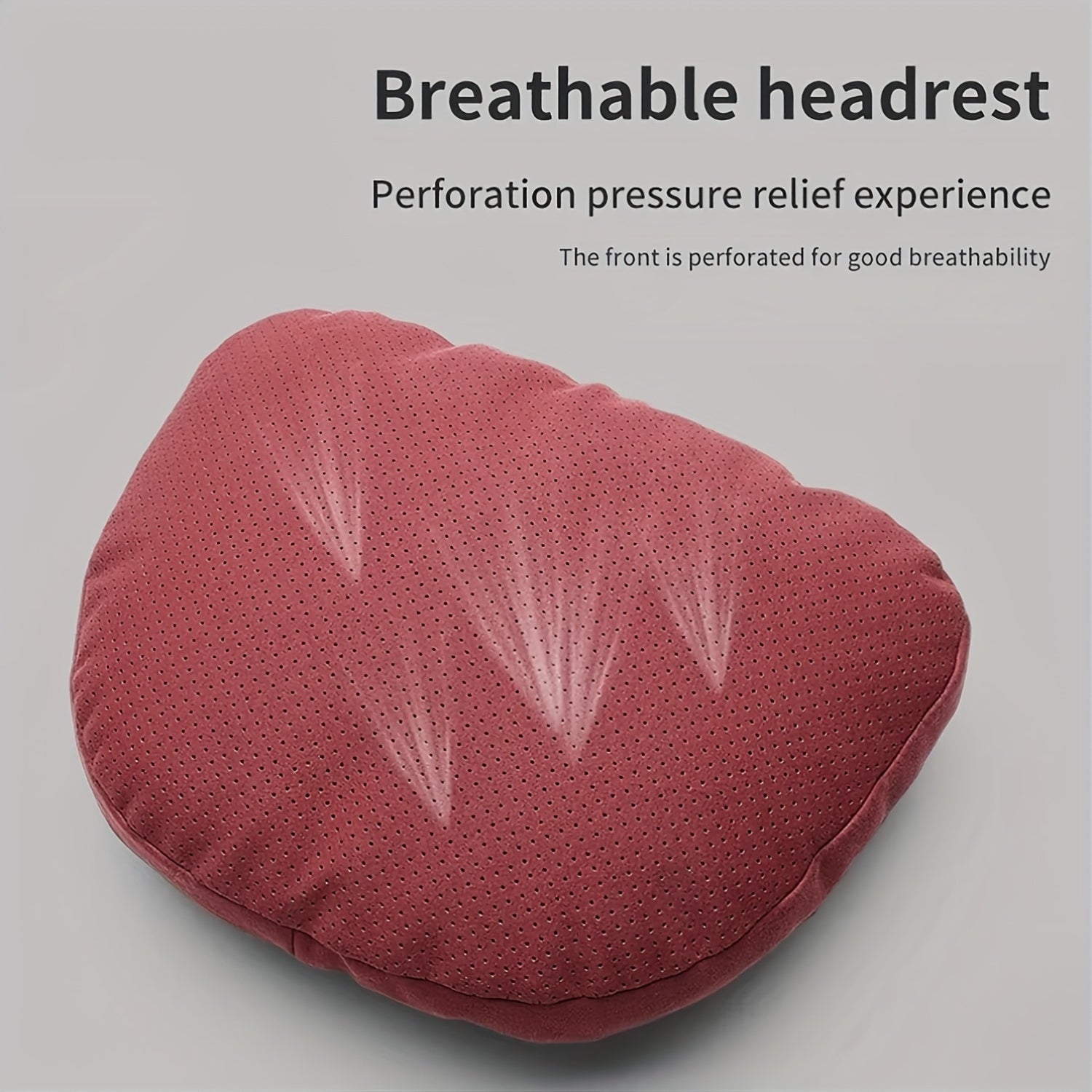 Universal Car Headrest Adjustable Memory Foam Support for Neck and Waist