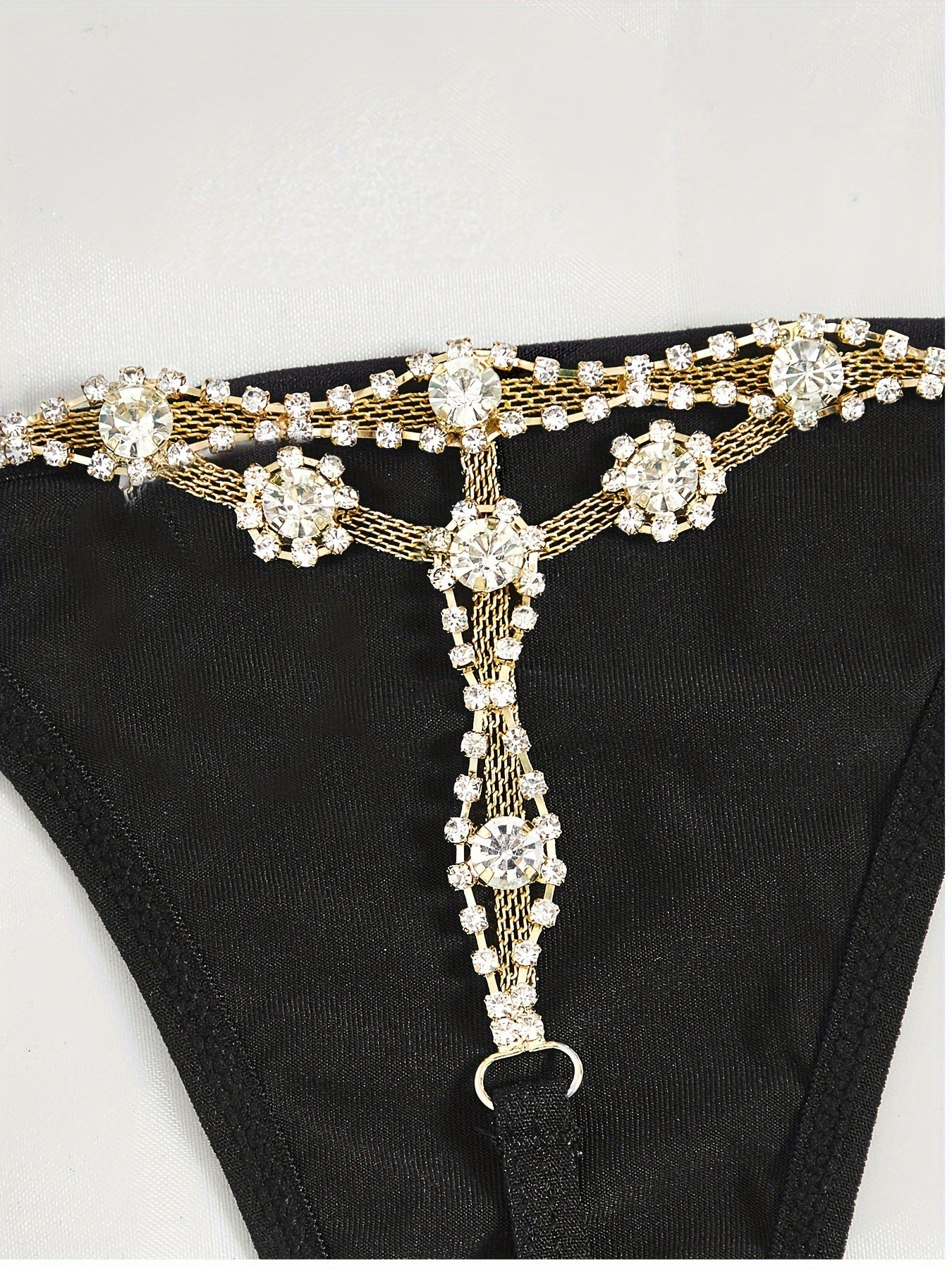 Women's Black Lace Thong Lingerie Underwear