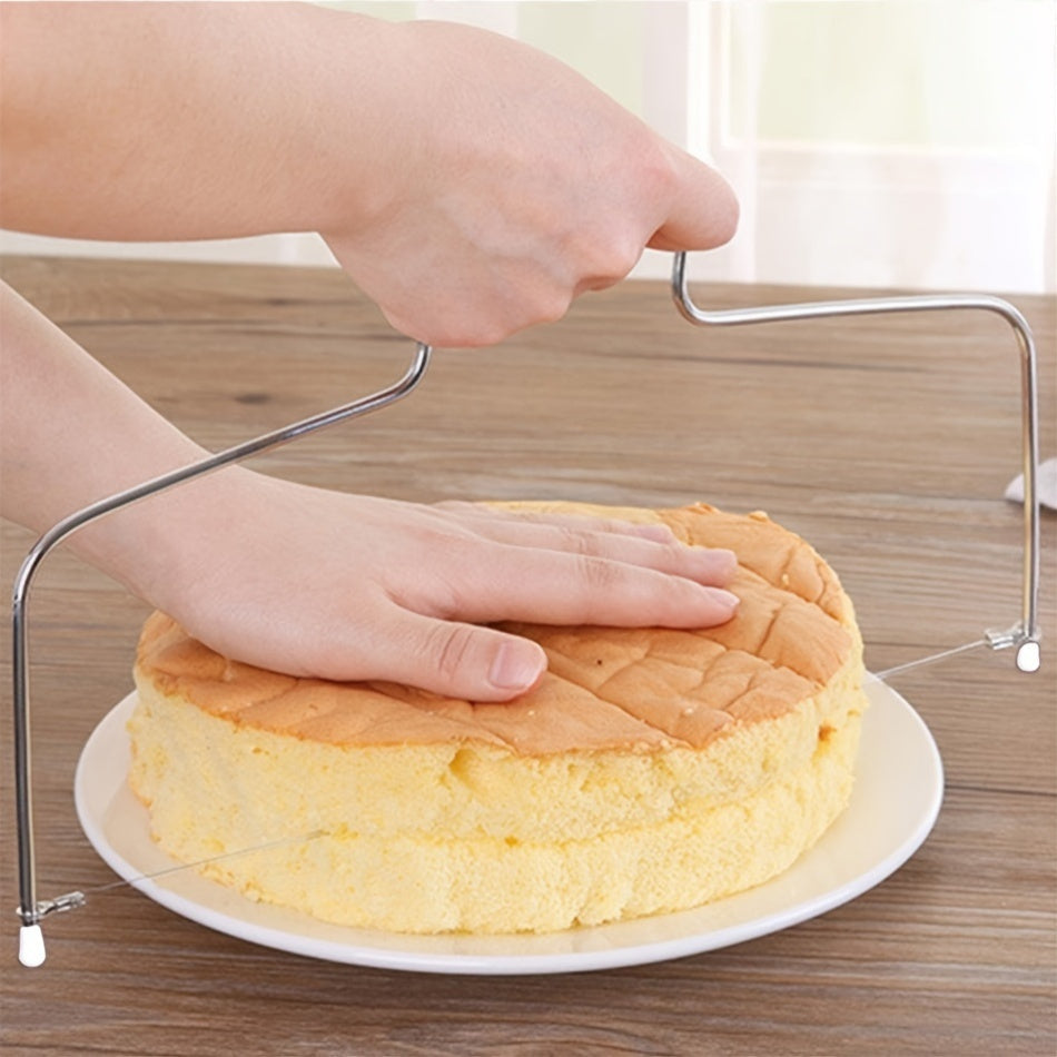 Adjustable Stainless Steel Cake Slicer for Baking and Decorating Kitchen Tool