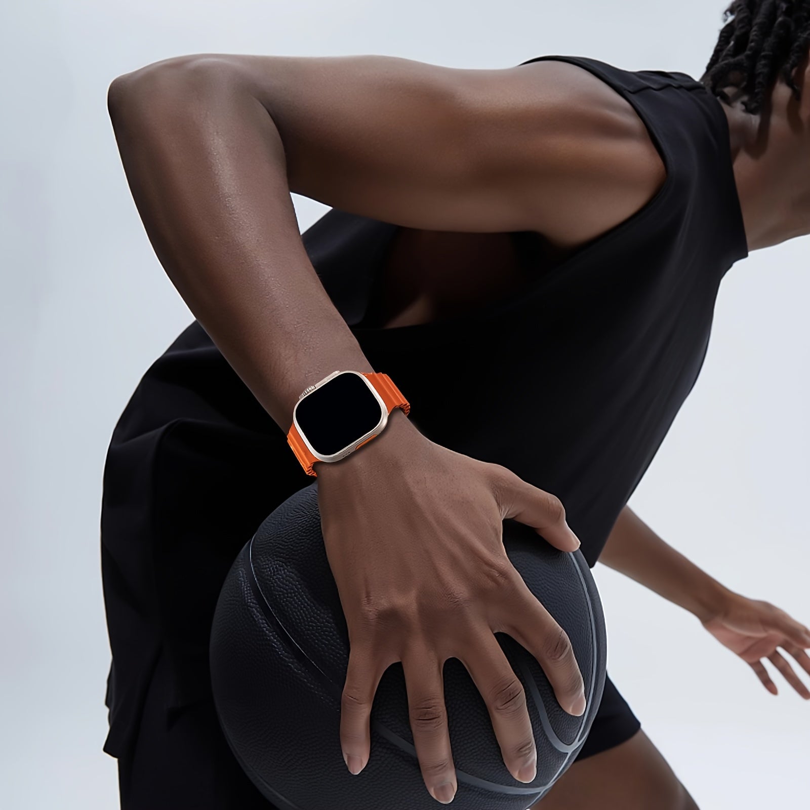 Silicone Sport Band for Apple Watch Ultra Series Waterproof Breathable Compatible with 45mm 46mm 44mm 42mm 49mm Men Women