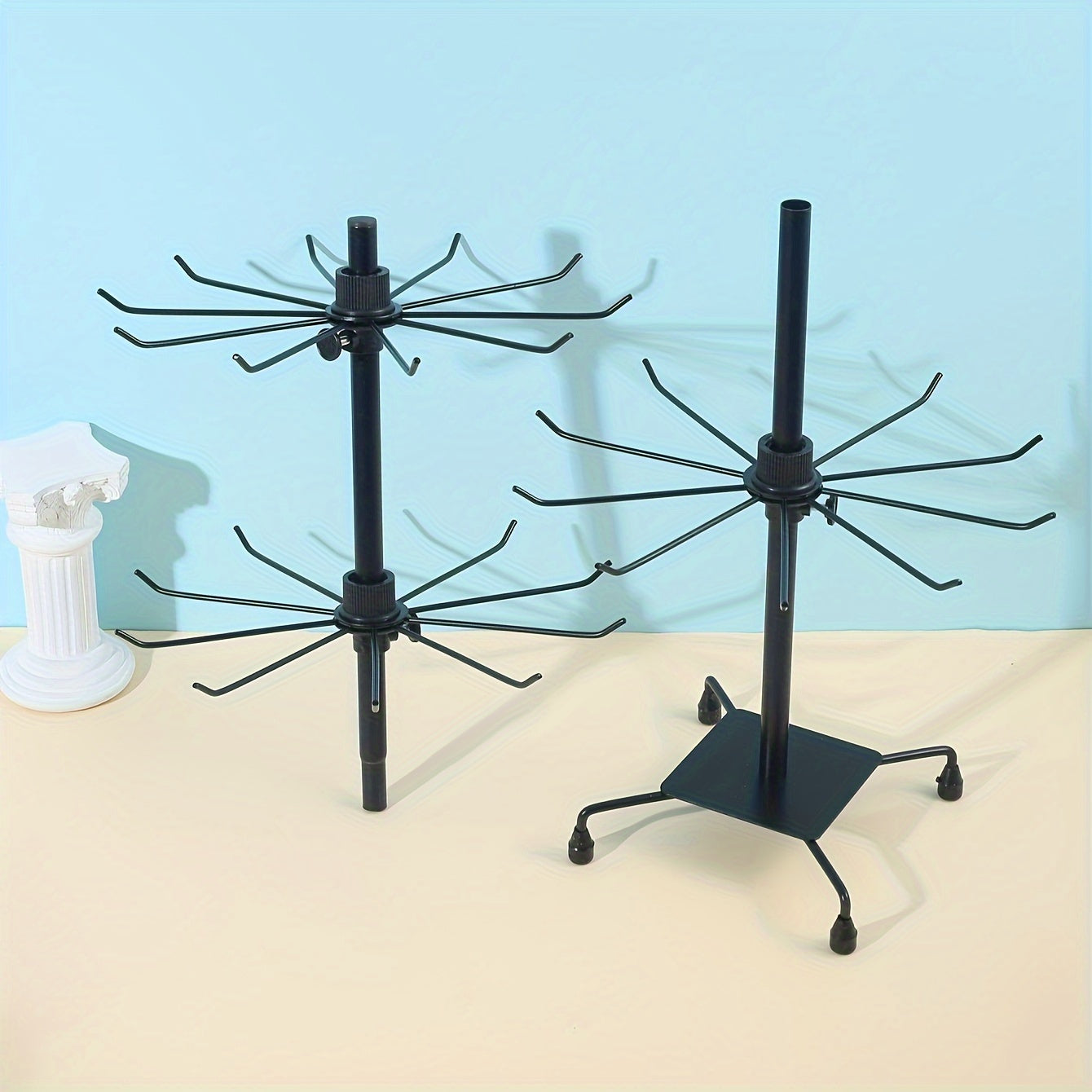 Minimalist 3-Tier Jewelry Organizer Rack with Multi-Functional Design for Necklaces and Accessories