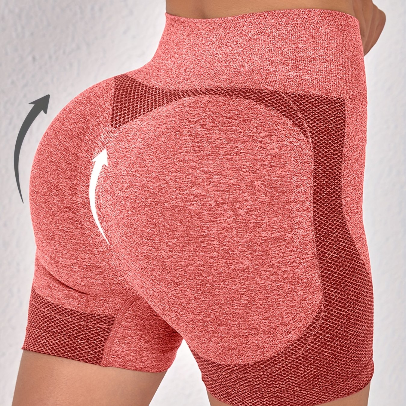 Plus Size High-Waisted Yoga Shorts Women Moisture-Wicking Breathable