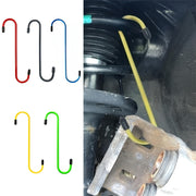 2Pcs Steel Brake Caliper Hangers with Rubber Tips for Auto Repair