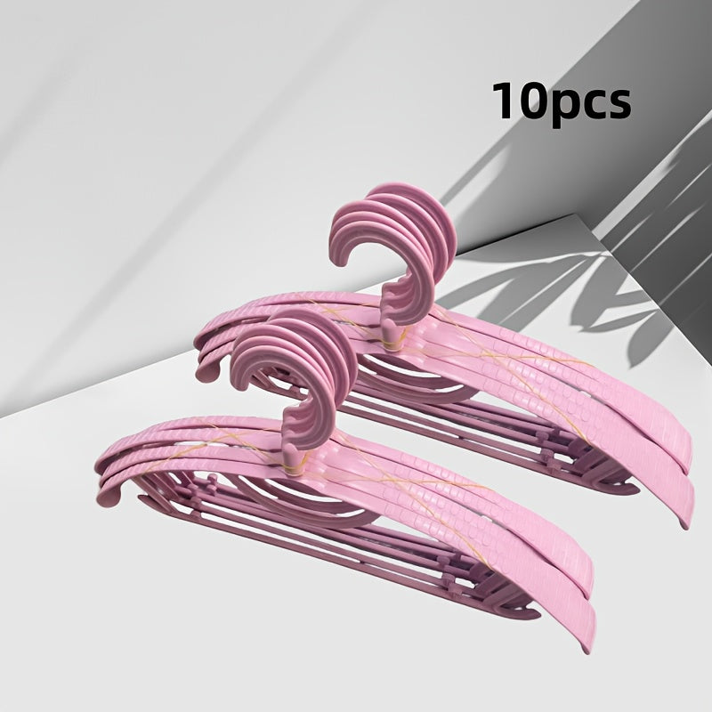 Juego de 10 perchas de ropa de hombro ancho fuertes, anti-torsión y sin marcas para almacenamiento