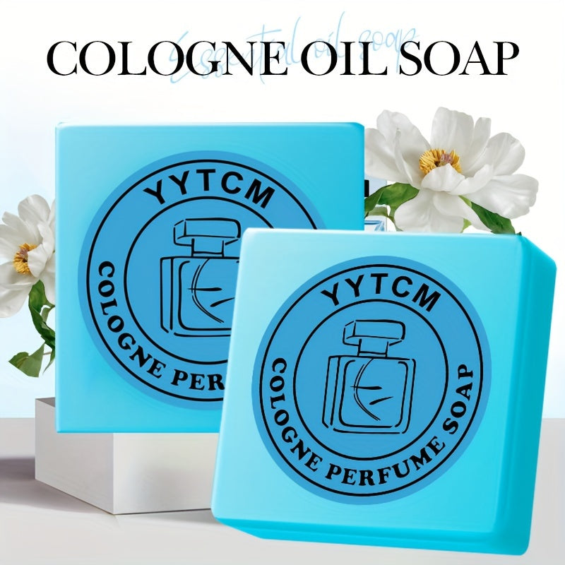 Erkaklar uchun koloniya hidli sabun, 70g, qo'l bilan tayyorlangan efir moyi to'pi, yuz va tanaga mo'ljallangan, namlantiruvchi, paraben yo'q, barcha teri turlari uchun mos.