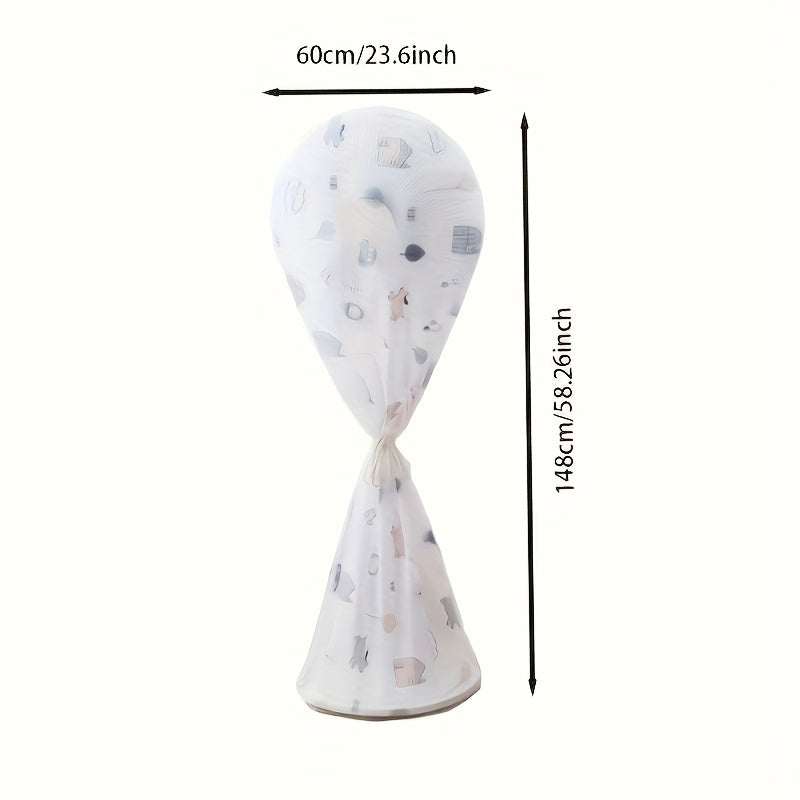 White Fan Cover with Animal Designs Waterproof Dustproof for Electric Floor Fans