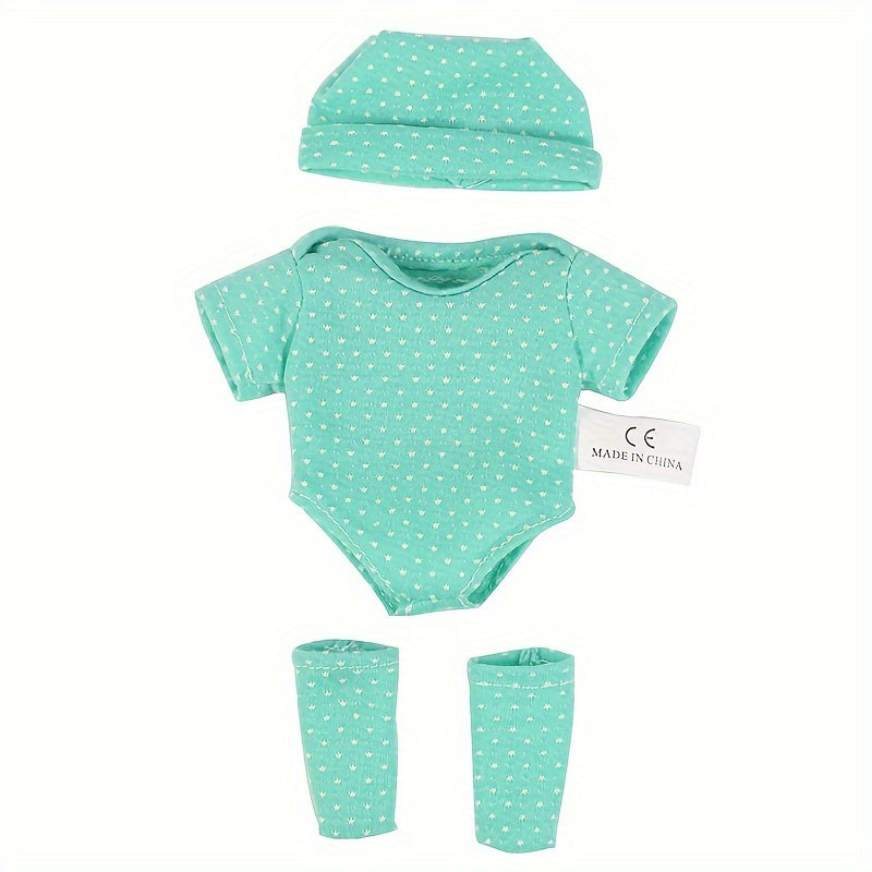Mini Doll Clothes Set for 7.8-Inch Reborn and Baby Dolls, 4 Styles