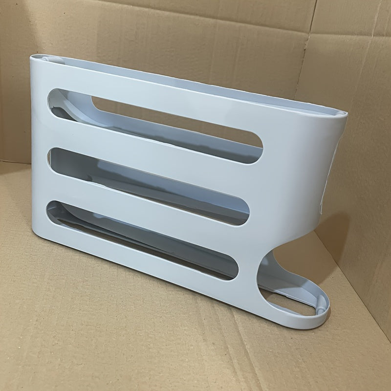 Durable 4-Tier Egg Holder for Refrigerator Door Space-Saving Organizer