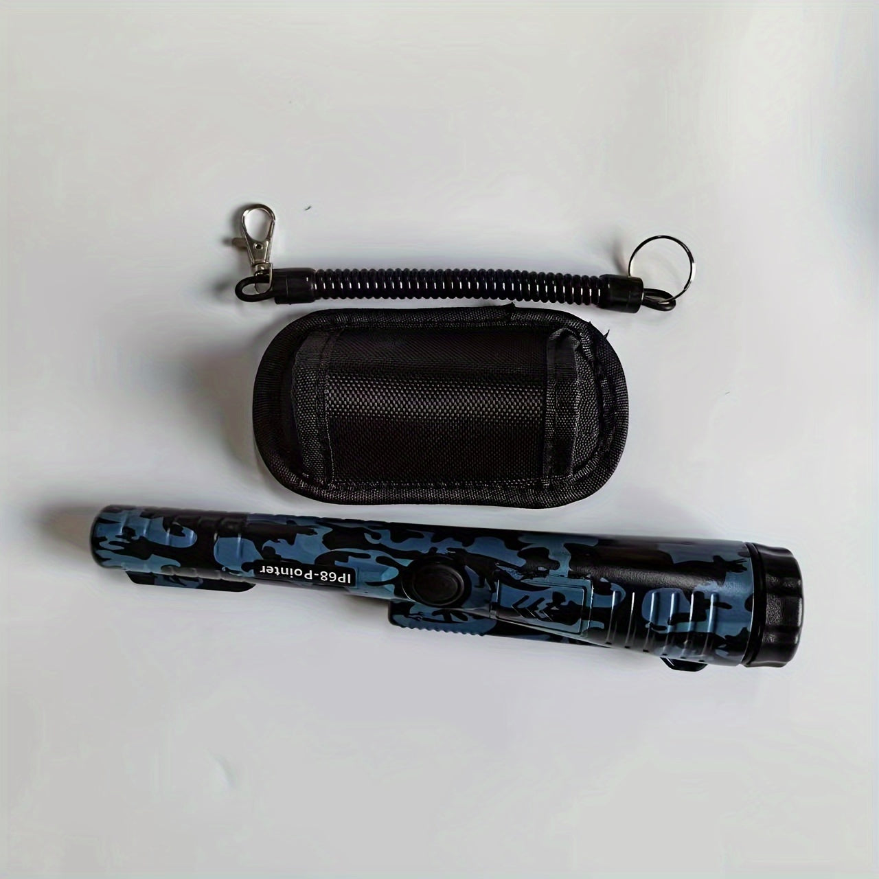 Handheld Metal Detector Pinpointer with 360° High Sensitivity Portable Sand Shovel Battery Powered