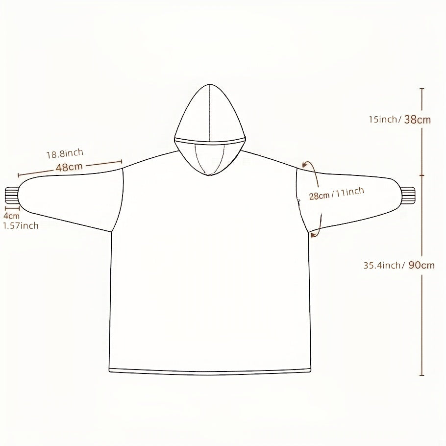 Wearable Blanket for Men and Women Soft Warm Cozy with Large Pocket