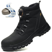 Men's High-Top Work Boots Puncture-Proof Safety Hiking Outdoor Durable
