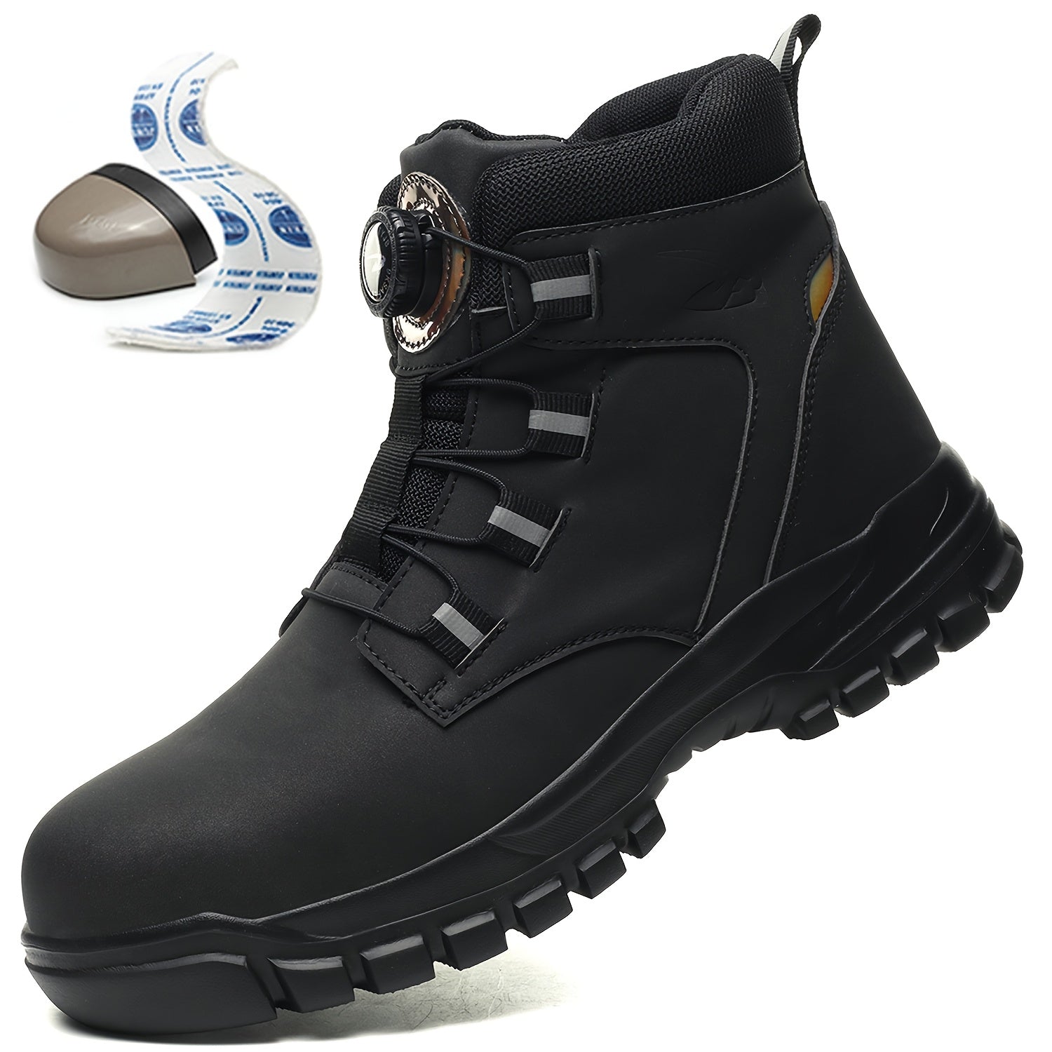 Men's High-Top Work Boots Puncture-Proof Safety Hiking Outdoor Durable